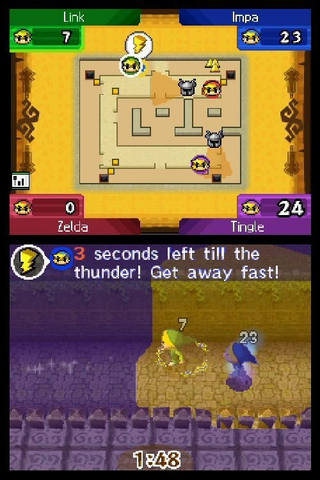 Illustration for article titled Behold, Spirit Tracks Multiplayer Screens